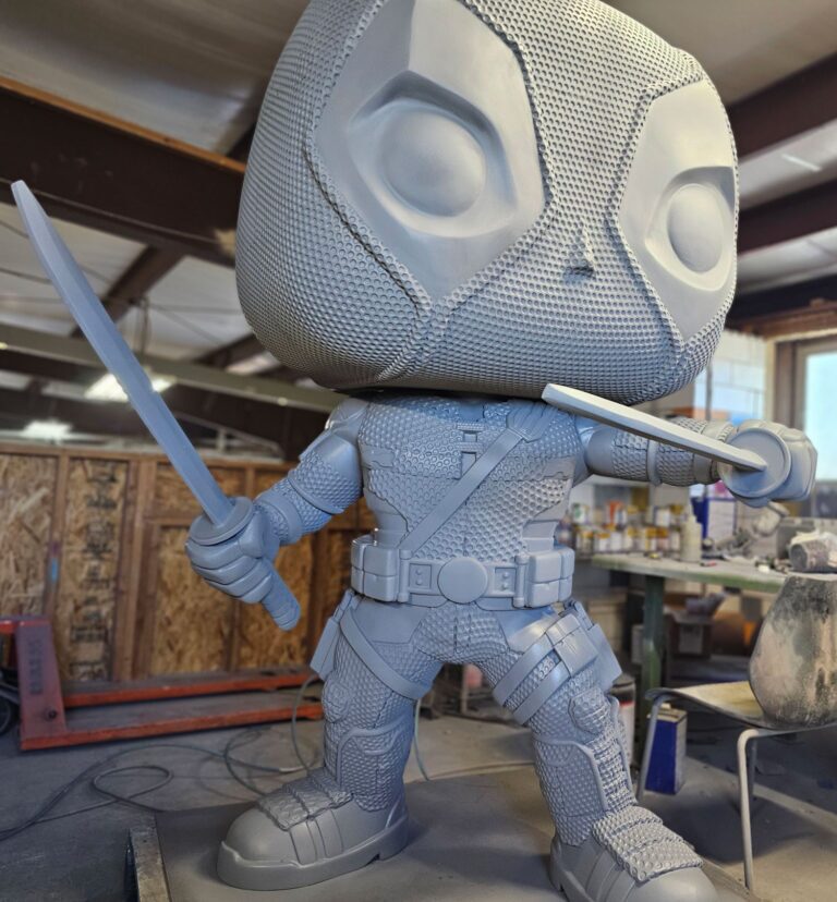 Deadpool Giant Funko Product Replica Statue Primed for Paint